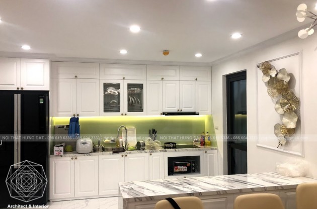 TỦ BẾP CHỊ HUYỀN - CHUNG CƯ VIỆT HƯNG